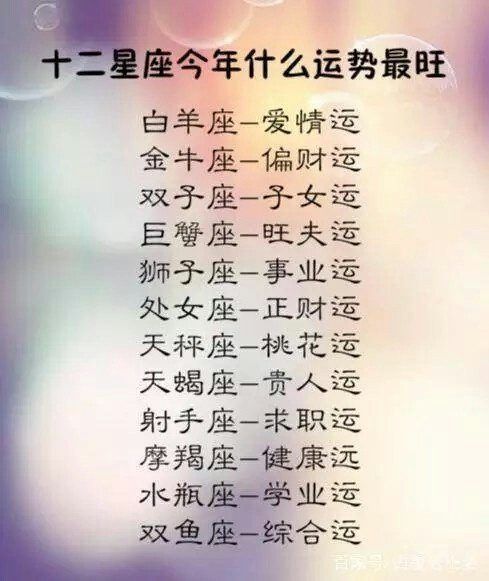 9月财运最旺的星座九月财运最旺的星座TOP榜单揭晓，你的星座上榜了吗？